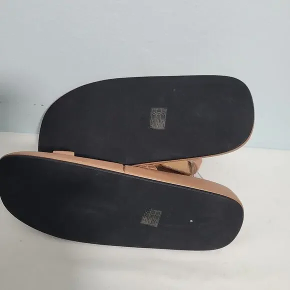 Jeffrey Campbell Tan Devis Wedge Sandals With Ankle Strap Size 9 72525-2784 - Picture 4 of 5